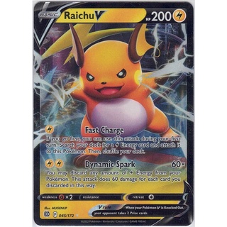 [Pokémon] Raichu V from Sword &amp; Shield-Brilliant Stars