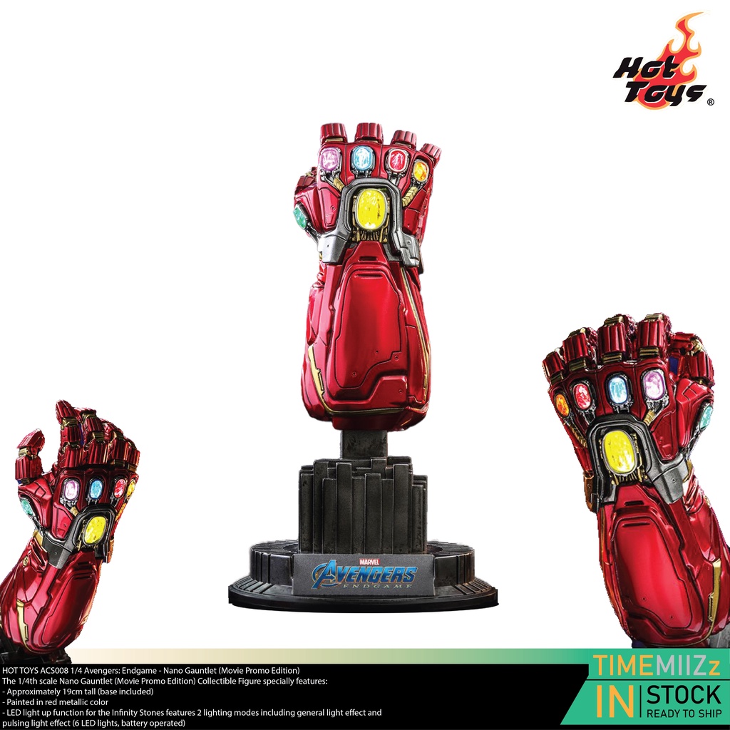 HOTTOYS ACS008 1/4 Avengers: Endgame - Nano Gauntlet (Model, โมเดล, ของเล่น, ของสะสม)