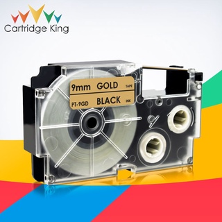 Label Tape XR-9SR Black on Silver 9mm*8m Printer Ribbon for Casio KL60 KL100 KL120 KL750 KL780 KL820 KL7000 KL-7200  EZ