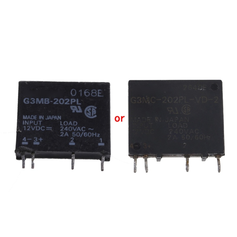 Yao Solid State Relay G3MB-202PL DC-AC SSR ใน 12V สําหรับ DC Out 240V AC 2A