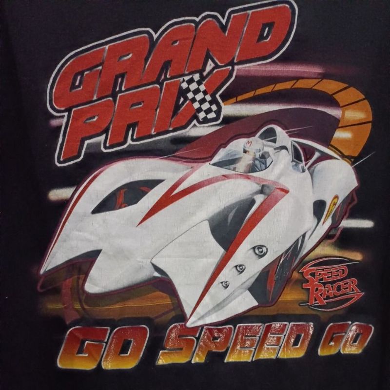 เสื้อยืดมือสอง Vintage Usa SPEED RACER Japanese anime TV series สภาพดี ผ้าดี Size M.อก20/ยาว27
