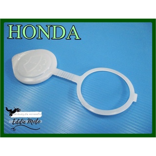 WATER BOTTLE CAP PLASTIC "WHITE" for HONDA  // ฝาปิดกระปุกฉีดน้ำฝน HONDA (ใส่กับรถฮอนด้าได้หลายรุ่น) ทั่วไป ตัวสีขาว