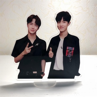 ✇❧△Boxiao การ์ดอะคริลิคสองด้าน รูปพิพิธภัณฑ์ Bojun Yixiao Merchandise Wang Yibo Xiao Zhan สําหรับตั้งโต๊ะ