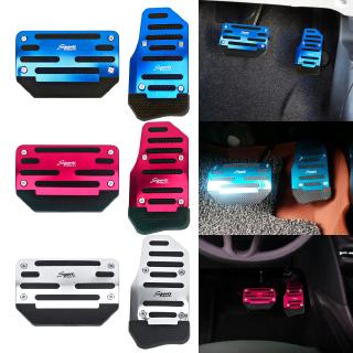 1 Sets Car Automatic Transmission Silver Pedal/ Cover Brake / Non Slip Foot Rest Clutch Accelerator /Foot Rest Modified Pedal Pads Kit