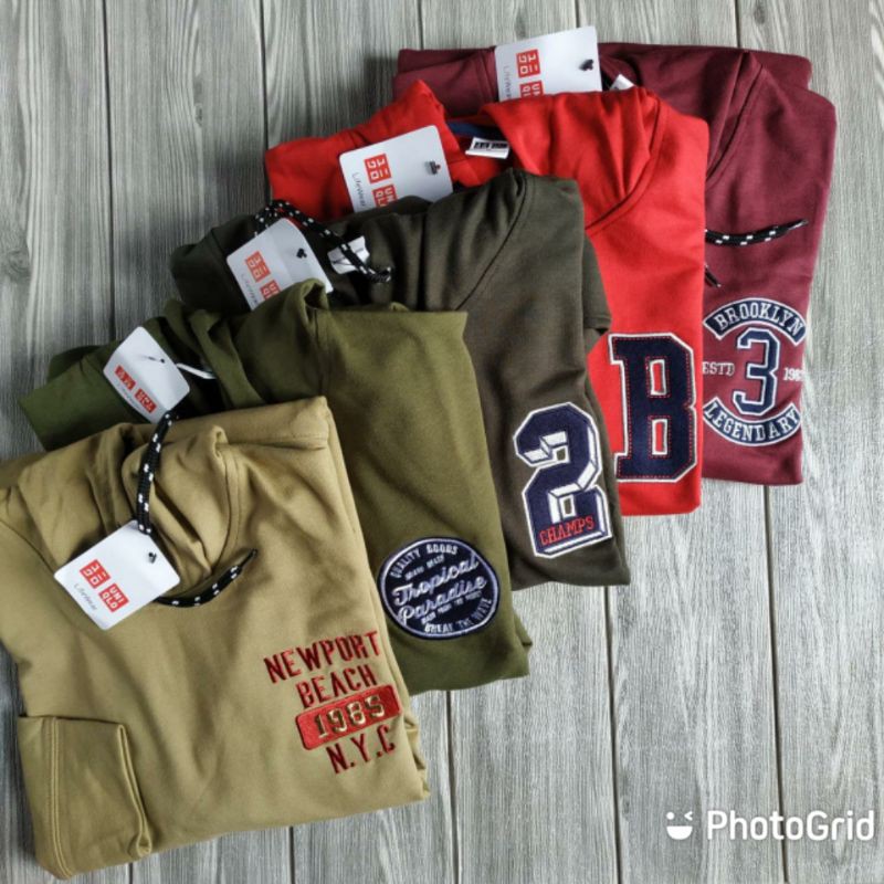 Uniqlo เสื้อกันหนาวหมวกฮู้ด