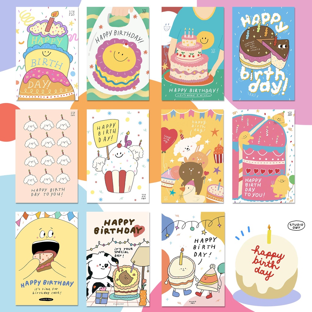 STUDIO.OWY : Birthday Card การ์ดวันเกิด | ขนาด4x6นิ้ว