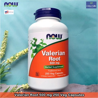 วาเลอเรี่ยน Valerian Root 500 mg 250 Veg Capsules - Now Foods