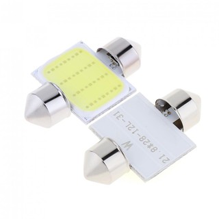 หลอดไฟรถยนต์สีขาว 31-SMD 12v COB LED de3175 2 ชิ้น