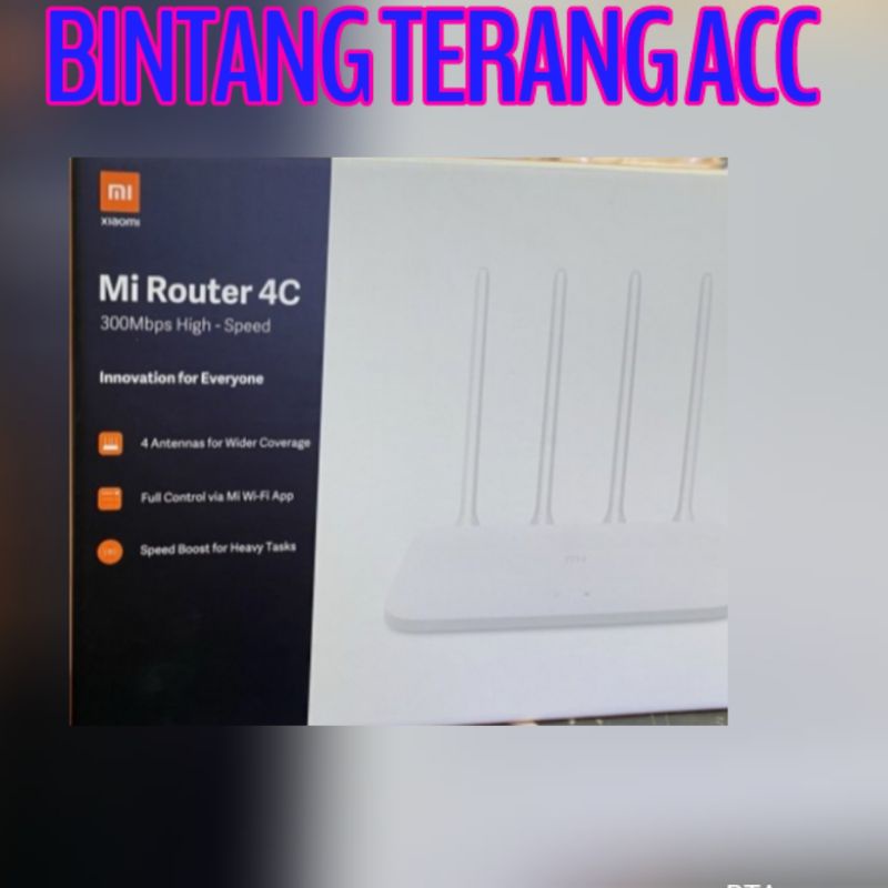เราเตอร์ Xiaomi mi 4C 300mbps 4 เสาอากาศ รับประกันอินโดนีเซียอย่างเป็นทางการ