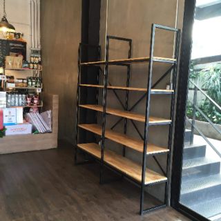 99HomeStore ชั้นวางของสไตล์ลอฟท์ ก35*ย160*ส180