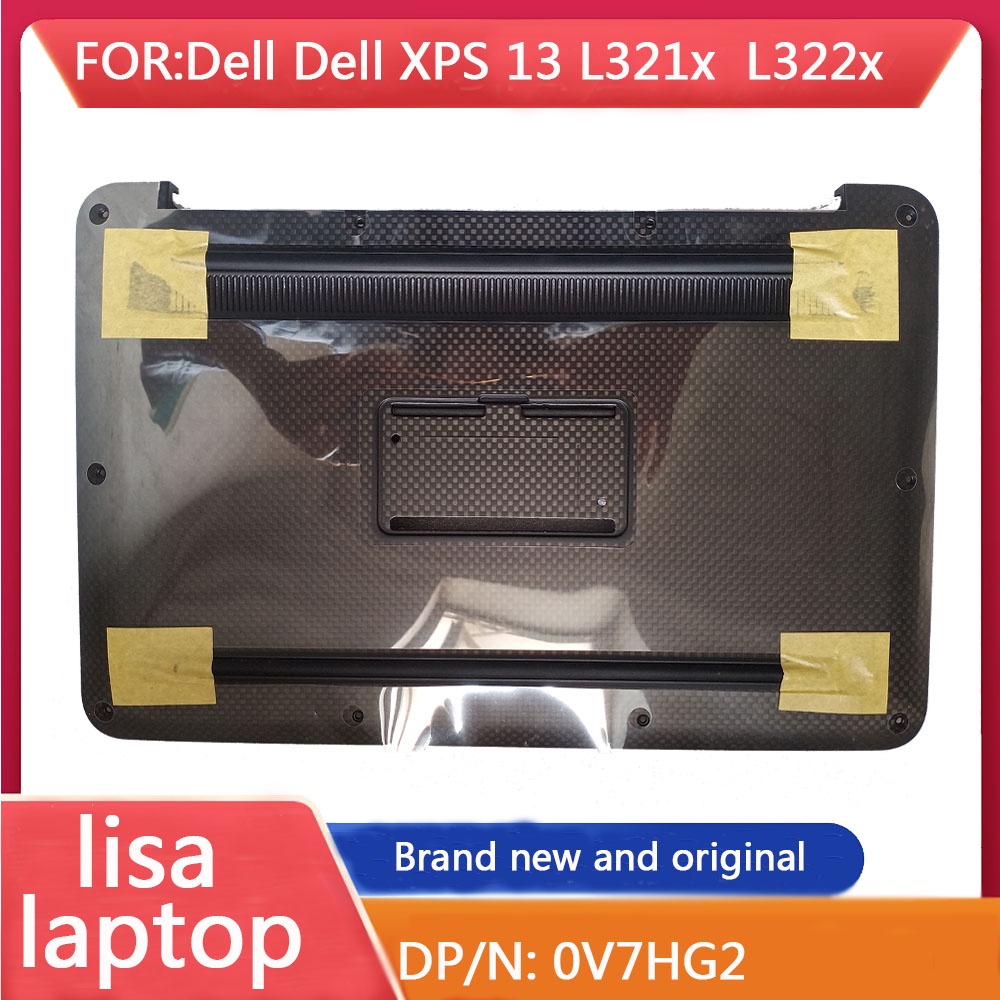 ใหม่ Dell XPS 13 L321X / L322X คาร์บอนไฟเบอร์ฐานด้านล่างชุดฝาครอบโลหะ - V7HG2 SKU: V7HG2