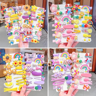 IFME กิ๊บติดผมลายดอกไม้สีรุ้งสําหรับเด็ก