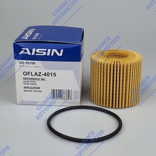 AISIN แท้100% ไส้กรองเครื่อง Toyota Altis, Vios, Yaris, Yaris ATIV, Sienta, Prius,  C-HR 4015