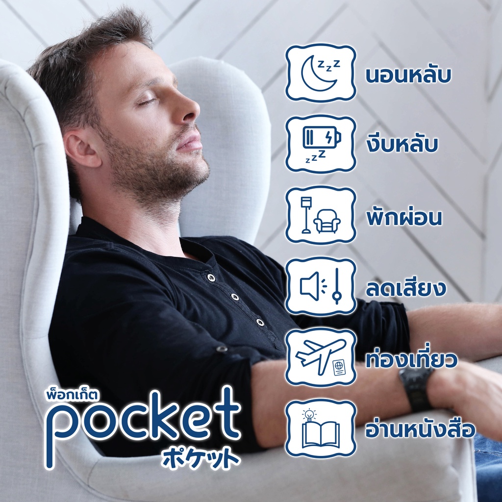 ที่อุดหูเวลานอน Pocket ที่อุดหูนอน ชุด 4 คู่ ที่ปิดหูนอน กันเสียงได้ 30-38dB ใช้สำหรับ อุดหูนอน รวมทุกรุ่น ราคา ถูกที่สุด ดีลบีเคเค แกลเลอรีภาพที่ 3