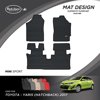 พรมปูพื้นรถยนต์เข้ารูปสำหรับ Toyota Yaris รุ่นHatchback (ปี 2017-2018)