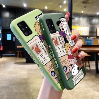 สำหรับ Samsung Galaxy A80 A91 A90 5G A81 A90 4G Snoopy โทรศัพท์มือถือกรณี DROP Protection และ Light Liquid ซิลิโคนฝาหลัง Full เลนส์ป้องกันโทรศัพท์มือถือกรณีปลอก