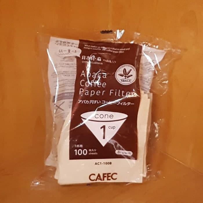 Cafec ABACA COFFEE PAPER FILTER 01 COFFEE FILTER PAPER V60 POUR OVER!!!