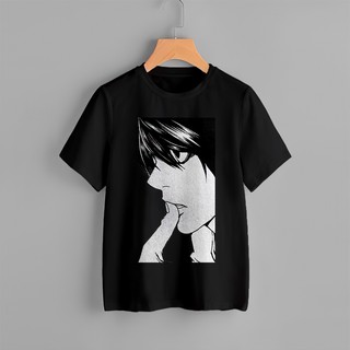 HH Death Note - เสื้อยืดลายการ์ตูนญี่ปุ่น Unisex เสื้อยืดผ้าฝ้าย