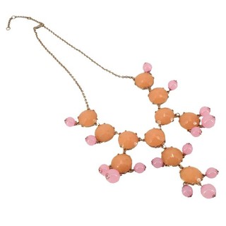 CL124   สร้อยประดับออกงาน - สีส้ม/ชมพู
