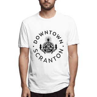 [S-5XL]เสื้อยืดแขนสั้น คอกลม ผ้าฝ้าย พิมพ์ลาย Scranton The Electric City Scranton Amazing 2022