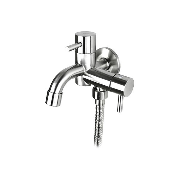 VRH ก๊อกลงบ่อ แบบติดผนัง พร้อมวาล์วฝักบัว (ไม่รวมสายอ่อน) HFVSB-7120G2 ก๊อกน้ำ ก๊อกสนาม ก๊อกอ่างอาบน้ำ - รูปที่ 4