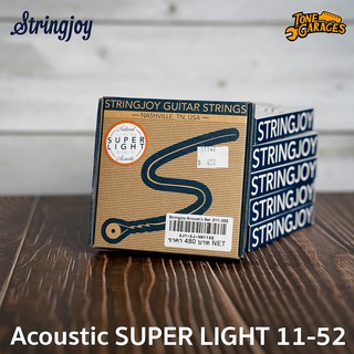 Stringjoy Acoustic Super Light 11-52 สายกีต้าร์โปร่ง เบอร์ 11