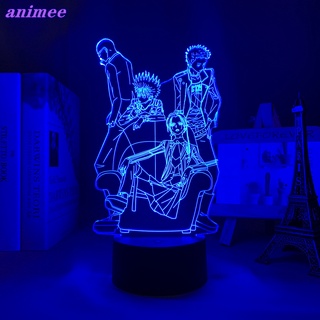 โคมไฟตั้งโต๊ะ Led รูปการ์ตูนอนิเมะ Nana Black Stone 3d สําหรับตกแต่งห้องนอน ของขวัญวันเกิด