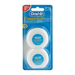 ออรัลบี ไหมขัดฟันเอสเซนเชียล 50เมตร แพ็คคู่ Oral B