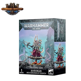 [200Aพร้อมส่ง]WARHAMMER:THOUSAND SONS : AHRIMAN ARCH-SORCERER OF TZEENTCH  โมเดลเกมสนามจำลอง