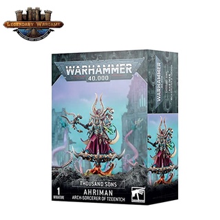 [200Aพร้อมส่ง]WARHAMMER:THOUSAND SONS : AHRIMAN ARCH-SORCERER OF TZEENTCH  โมเดลเกมสนามจำลอง