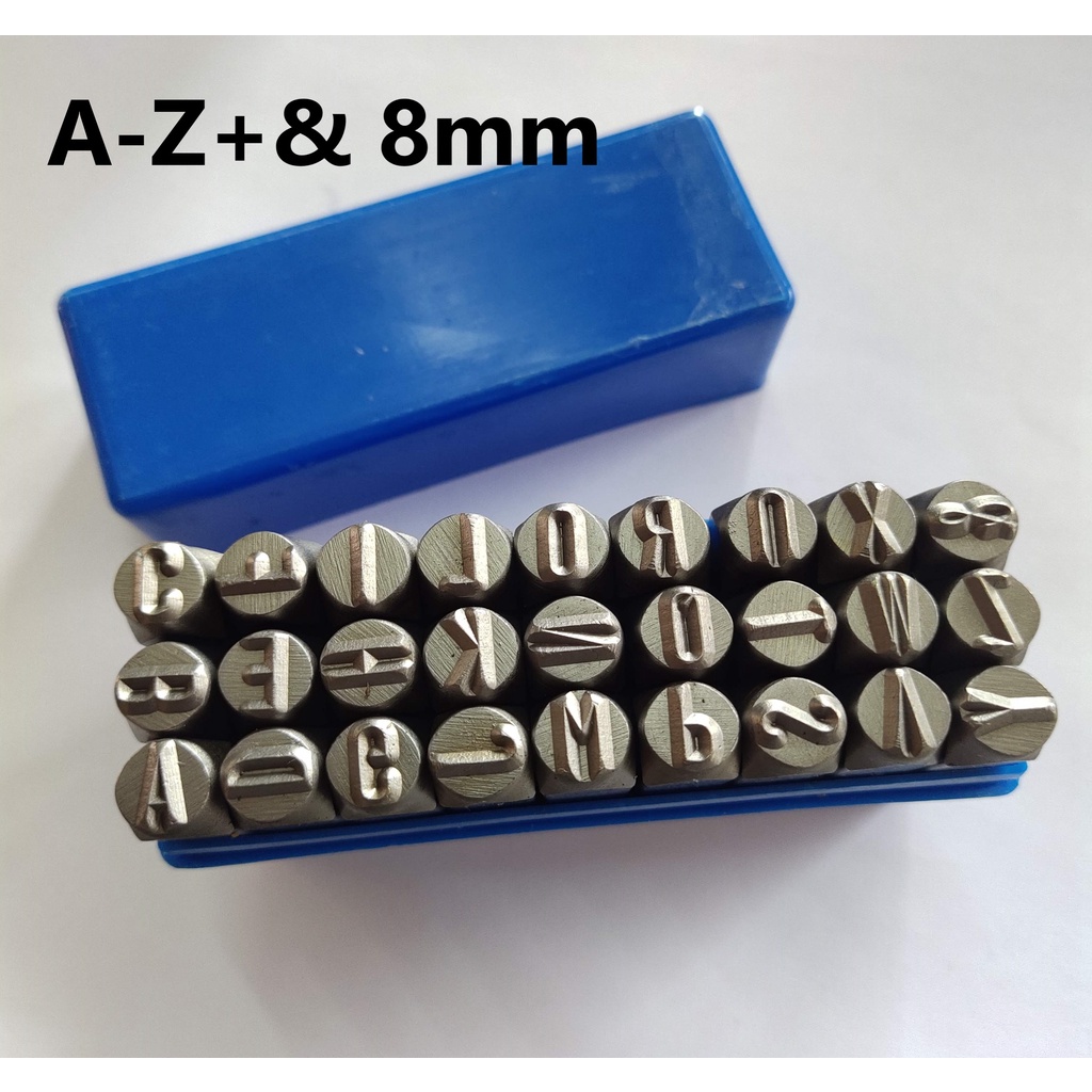 เหล็กตอกประทับตรา ตัวเลข ตัวอักษรณ์ 0-9 A-Z+& 3,4,5,6,8,10mm - รูปที่ 5