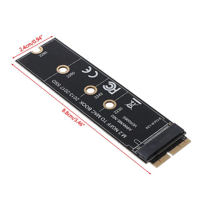 R * 2013 - 2016 Mac-Book Air สําหรับ SSD สําหรับ M 2 PCIE สําหรับคีย์สําหรับ M อะแดปเตอร์ C
