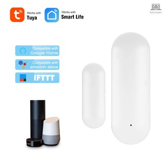 Wireless Door Window Sensor WiFi Smart Door Intrusion Detector Home Security Alarm Works with Amazon alexa Google assistant IFTTT or Rokid