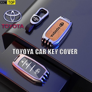 เคสกุญแจรีโมทรถยนต์ โลหะผสมสังกะสี สําหรับ Toyota C-hr Land Cruiser 200 Avensis Auris Corolla 2017 2018 2019