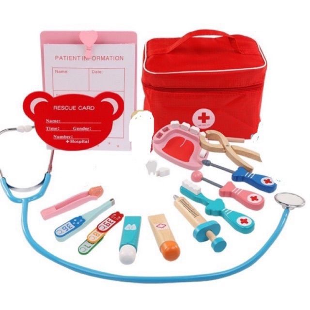 Babytime ของเล่นไม้ บทบาทสมมุติ ชุดคุณหมอ และ คุณหมอฟัน