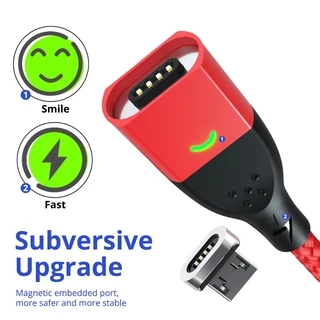Fonken 3A สายเคเบิลแม่เหล็ก USB ชาร์จเร็ว สายชาร์จ Type C