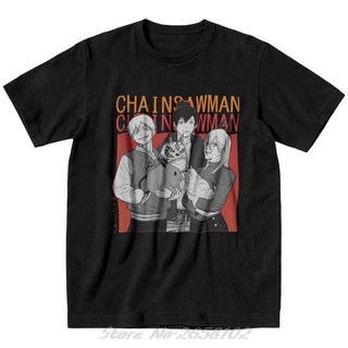 [S-5XL] เสื้อยืดแขนสั้น คอกลม ผ้าฝ้าย 100% พิมพ์ลายอนิเมะ Chainsaw Man Hayakawa Denji สไตล์สตรีท ของขวัญ สําหรับผู้ชาย