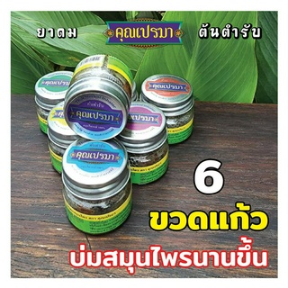 ยาดมคุณเปรมา แพ็ค 6 (ขวดแก้ว) ต้นตำรับ กลิ่นหอมสดชื่นสมุนไพร 6G TM