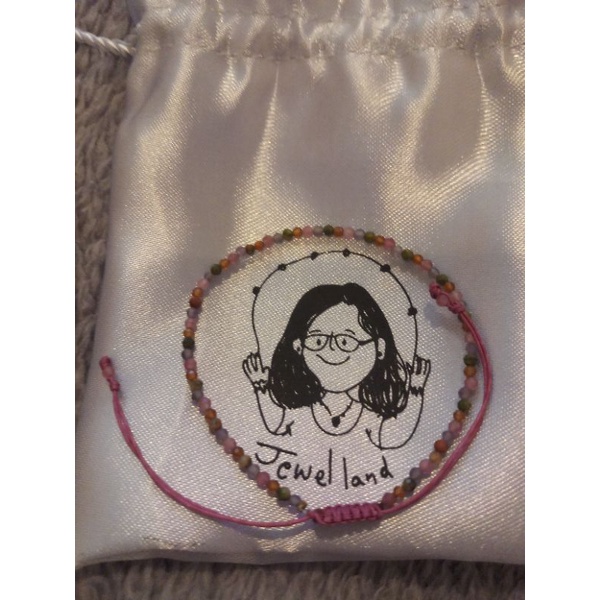 สร้อมข้อมือ'หินถูกหวย'ของJewel.landสีสันสวยงามงานถักไหมญี่ปุ่นเป็นHandmade,งานดีสภาพดี*Saleส่งฟรีลทบ