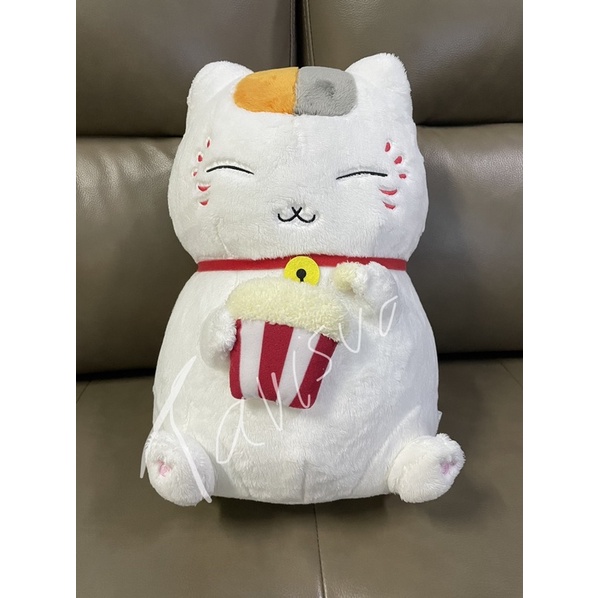 Natsume Yuujinchou : ตุ๊กตาเนียนโกะเซนเซย์กินป๊อปคอร์น Nyanko sensei plush doll