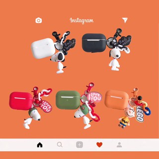 🎁ส่งของขวัญ🎁Snoopy Charlie ด้อม สุนัข เคส Airpods pro 1/2 Cartoon Case  ป้องกัน กรณี ปก กันกระแทก น่ารัก（i9s，i11）