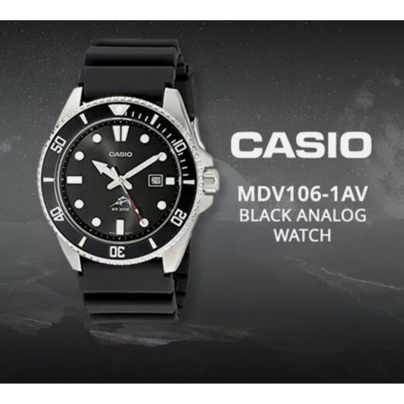 Casio นาฬิกาข้อมือ Duro 200 MDV-106-1AV