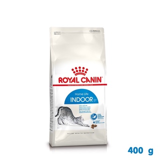 9.9 ส่งฟรี Royal Canin Indoor-27 ขนาด 400g สำหรับแมวโตอายุ 1 ปีขึ้นไป