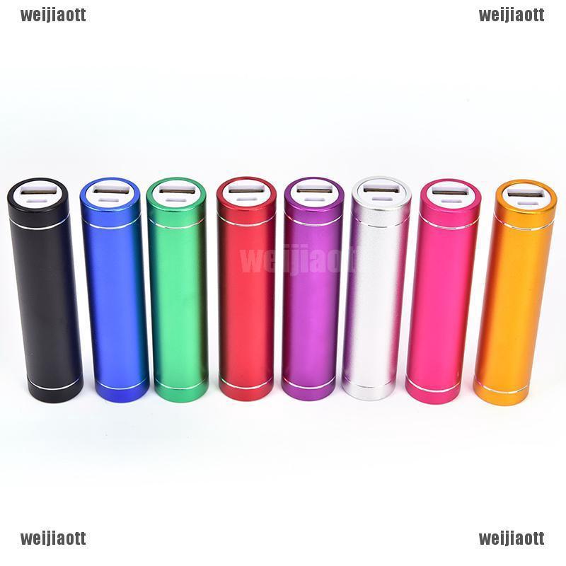 WEIJIAOTT พาวเวอร์แบงค์ 2600 mAh แบบพกพา External USB สำหรับโทรศัพท์มือถือ