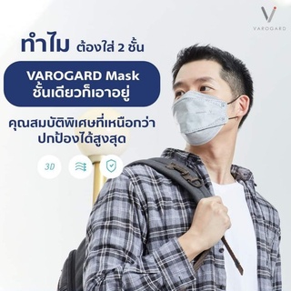 ฝุ่นมาป้องกันได้😷สตอคใหม่😷 รุ่นใหม่ VAROGARD Antiviral mask …