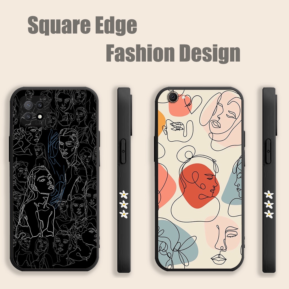 ความงามพาสเทล Minimalist บทคัดย่อ Line Art WLX13 สําหรับ infinix Hot 9 11s NFC หมายเหตุ 10 11 12 Pro