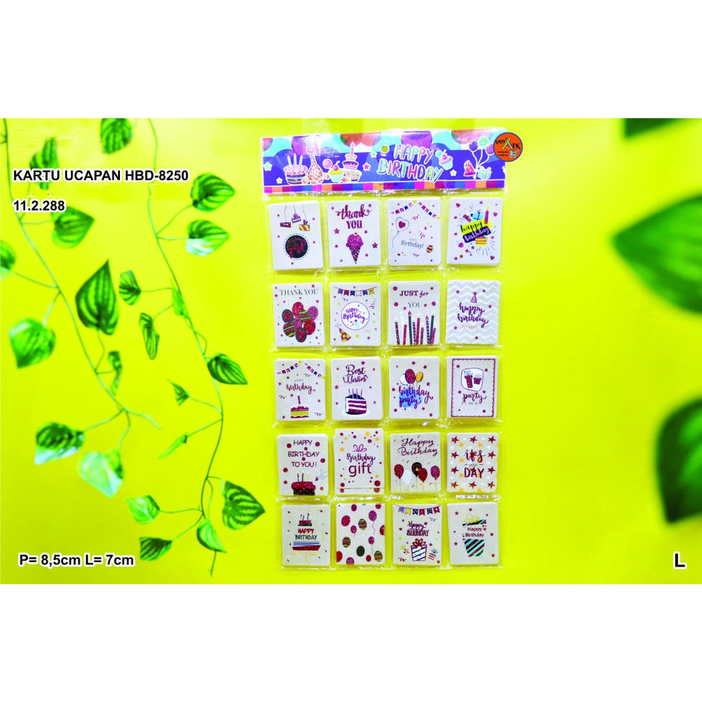 HBD GREETING CARD / BIRTHDAY GREETING CARD 8250