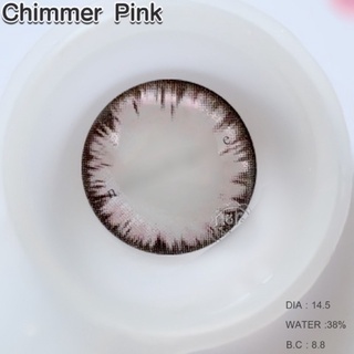 Shimmer / Chimmer Pink บิ๊กอาย bigeyesสีชมพู Contact lens คอนแทคเลนส์ ตาโต เน้นขอบดำ ตาหวาน สายตาสั้น ค่าสายตา แฟชั่น