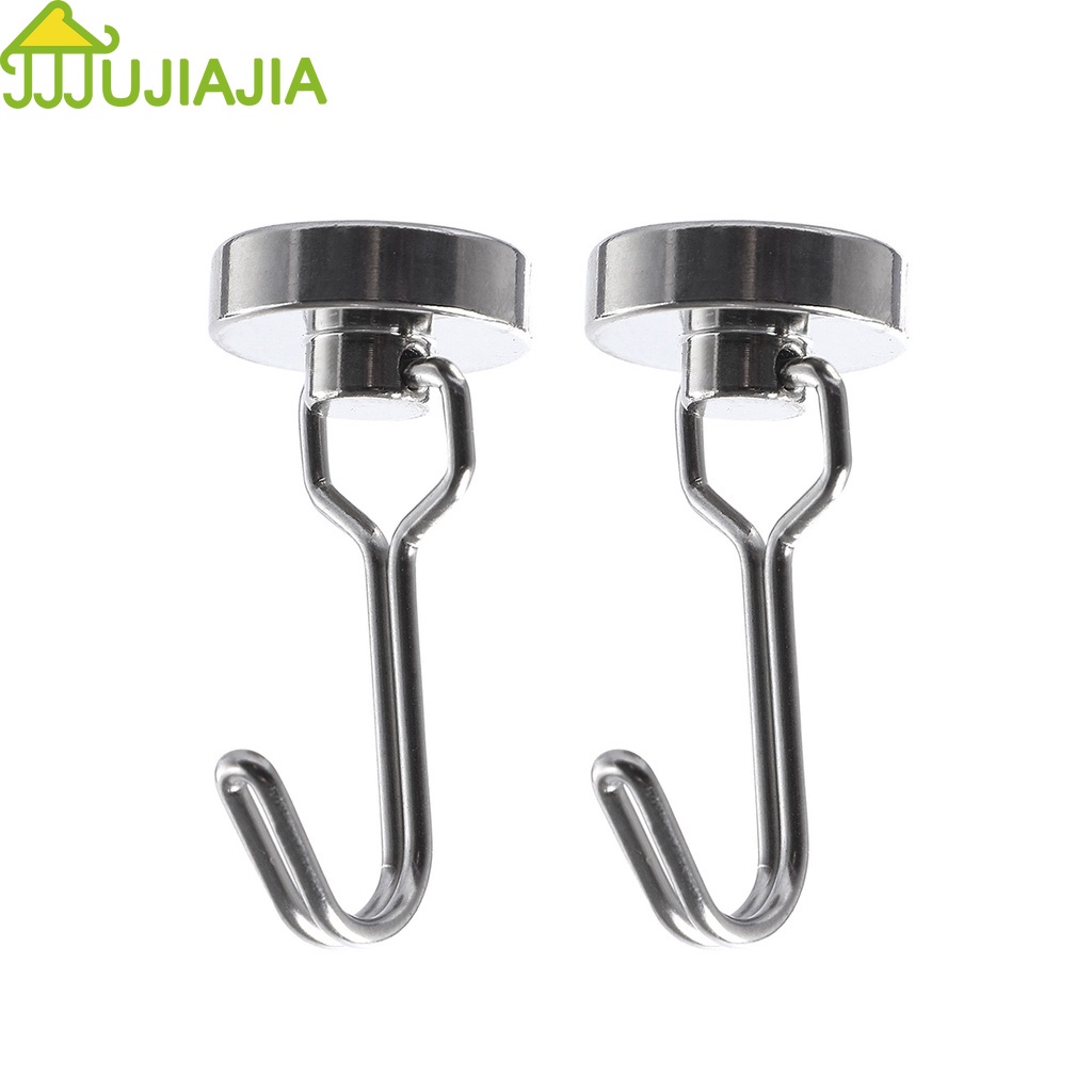 Jujiajia ตะขอแม่เหล็กแบบหมุนได้สําหรับติดผนัง ตะขอแม่เหล็กทรงพลัง แม่เหล็กตะขอ แขวนกุญแจ ตะขอเกี่ยว นีโอไดเมียม แม่เหล็กแรงสูง แม่เหล็ก ตะขอแขวนติดผนัง ตะขอแขวนติดผนัง ชั้นวางของบนโต๊ะ