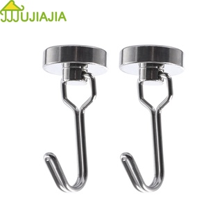 Jujiajia ตะขอแม่เหล็กแบบหมุนได้สําหรับติดผนัง